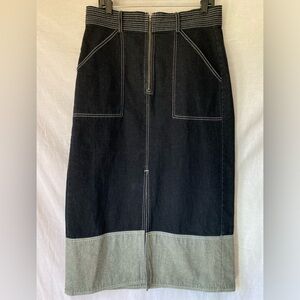 Anthropologie Pilcro Denim Pencil Maxi Shirt